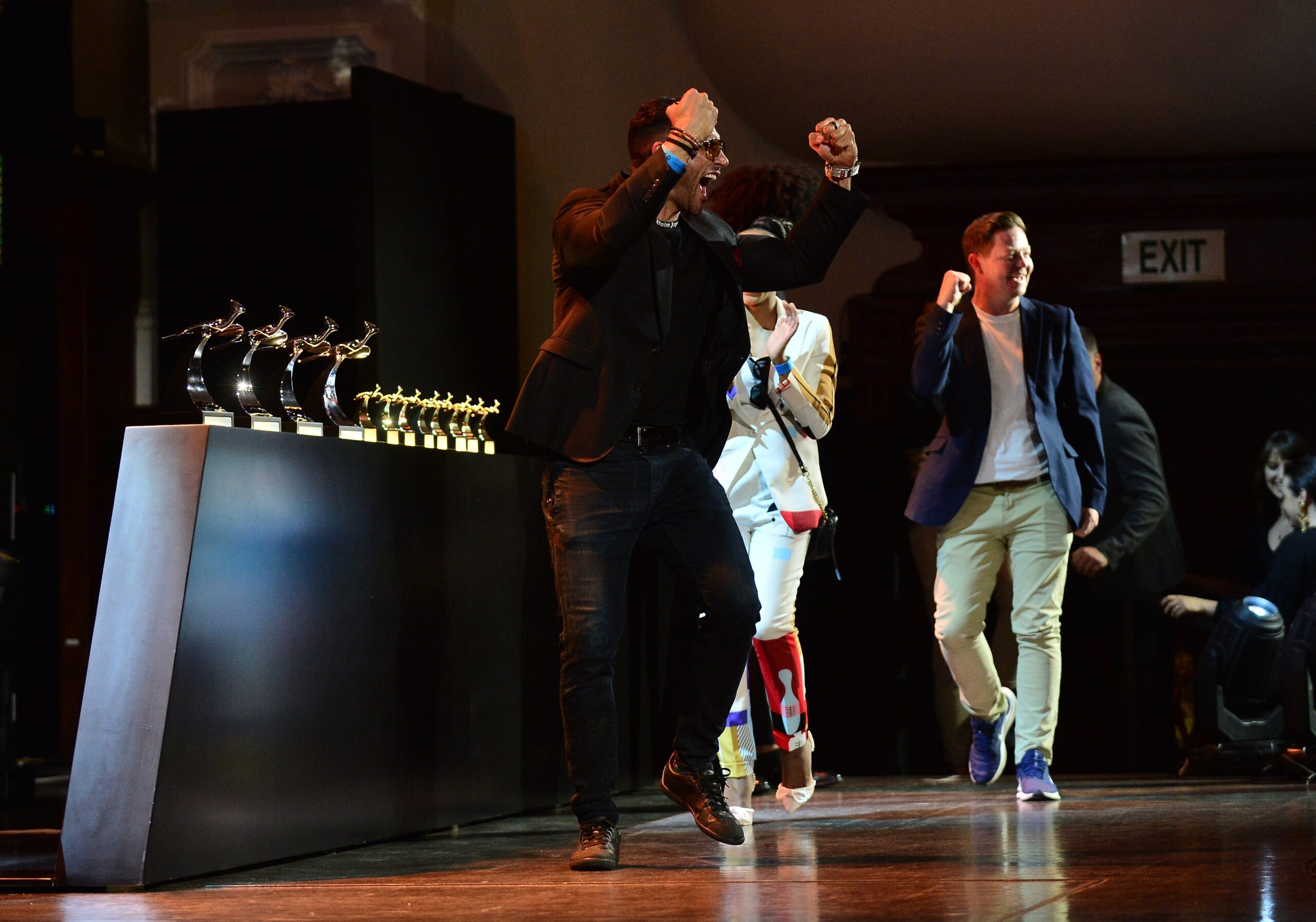General view of winner celebrating during the Loerie Awards at Loeries Creative Week