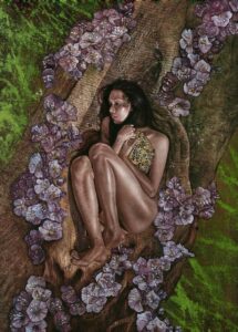 A painting by Hari-Lualhati exhibiting at the Cape Town Art Fair