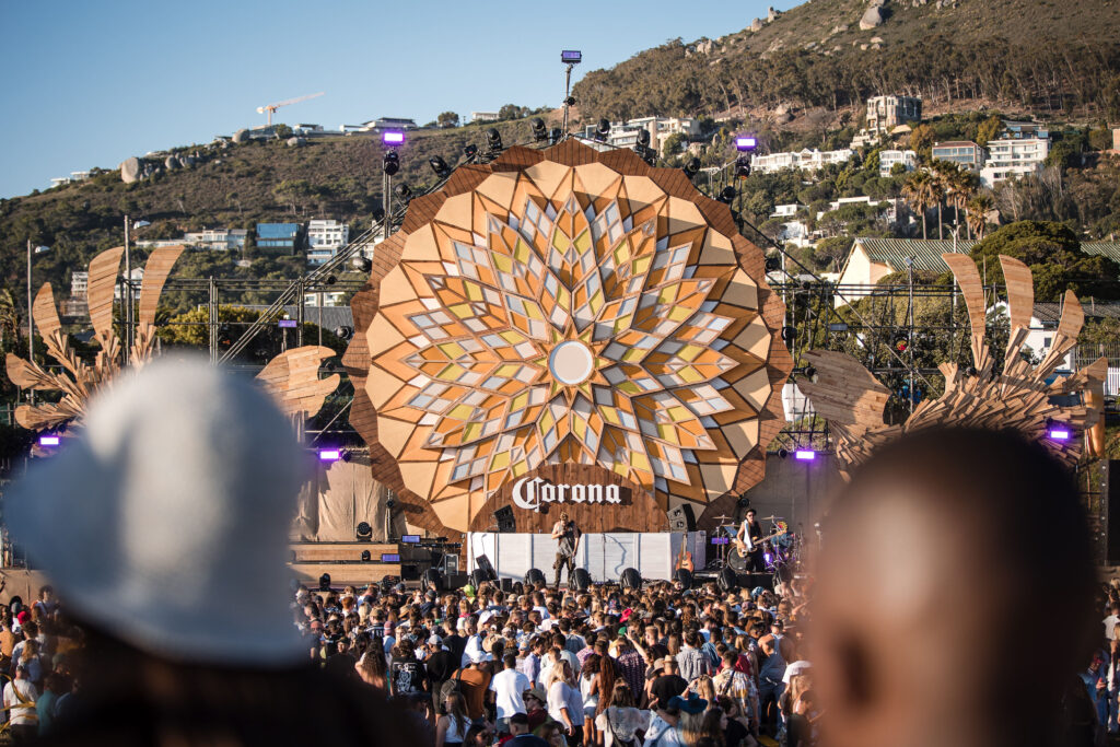 Corona Sunset Festival crowd facing the stage