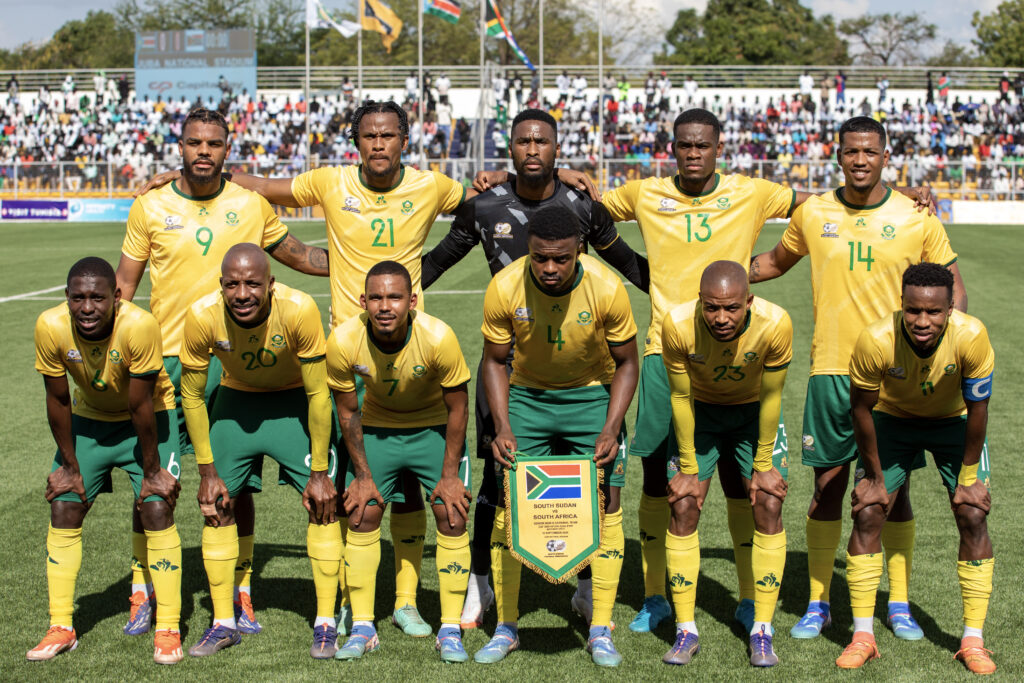 South Africa team picture during the 2025 Africa Cup of Nations Qualifiers match between South Sudan and South Africa at Juba Stadium in Juba, South Sudan on 10 September 2024 ©Paul Padiet/BackpagePix