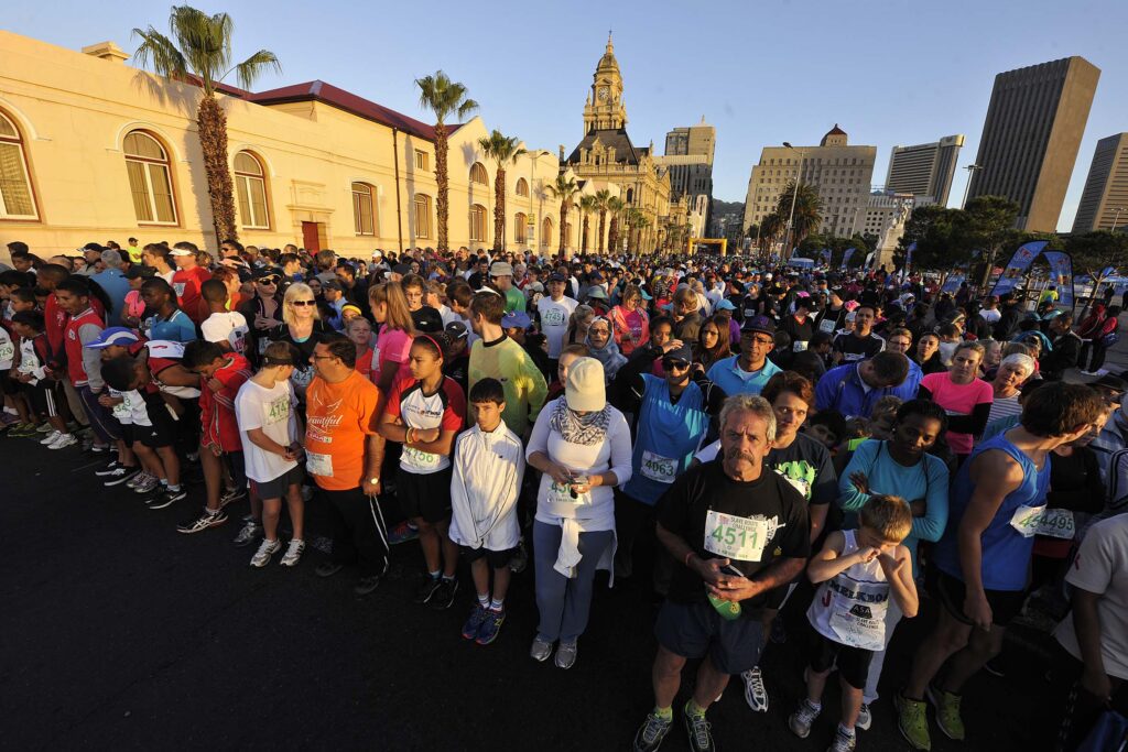Slave Route Challenge start line on Darling Street