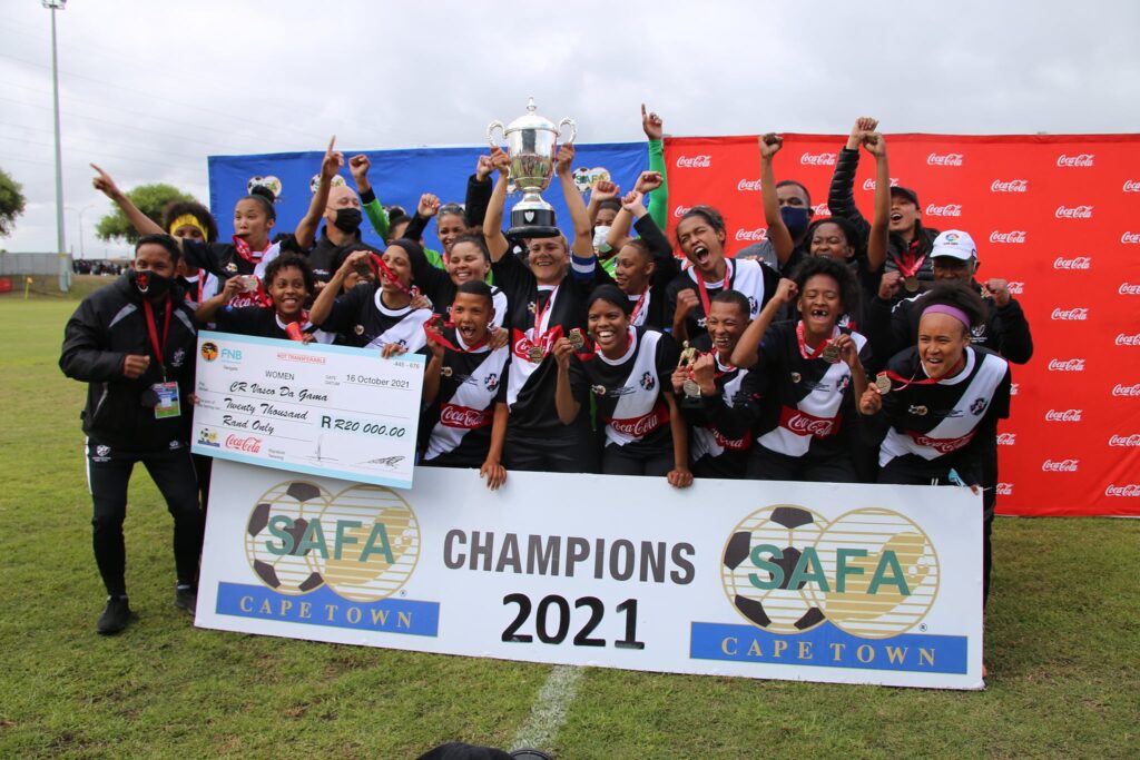 Vasco Champions of the SAFA Cape Town Coke Cup in 2021